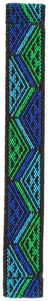 Blue Green Tribal Elastic Watch Band