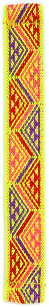 Yellow Orange Tribal Elastic Watch Band