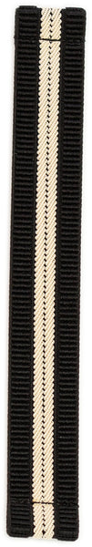 Textured Black Striped Elastic Watch Band