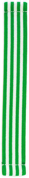 Green White Striped Elastic Watch Band