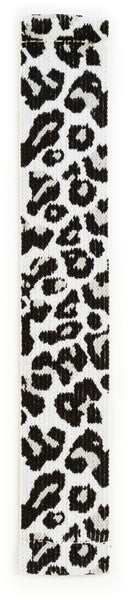 White Leopard Elastic Watch Band