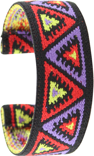 Purple Red Chevron Elastic Watch Band