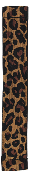 Extra Wide Brown Leopard Elastic Watch Band