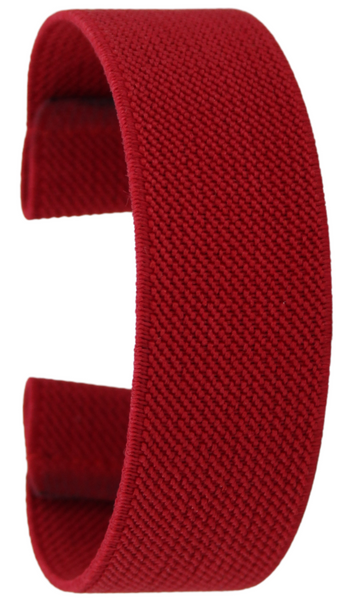 Solid Red Elastic Watch Band