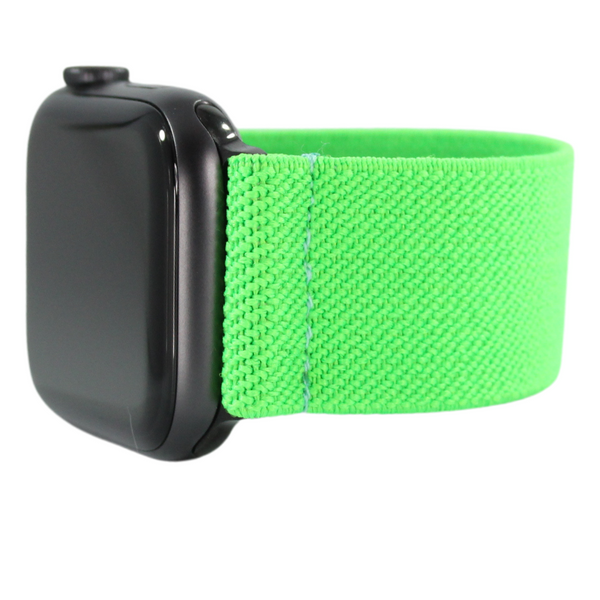 Solid Neon Green Elastic Watch Band