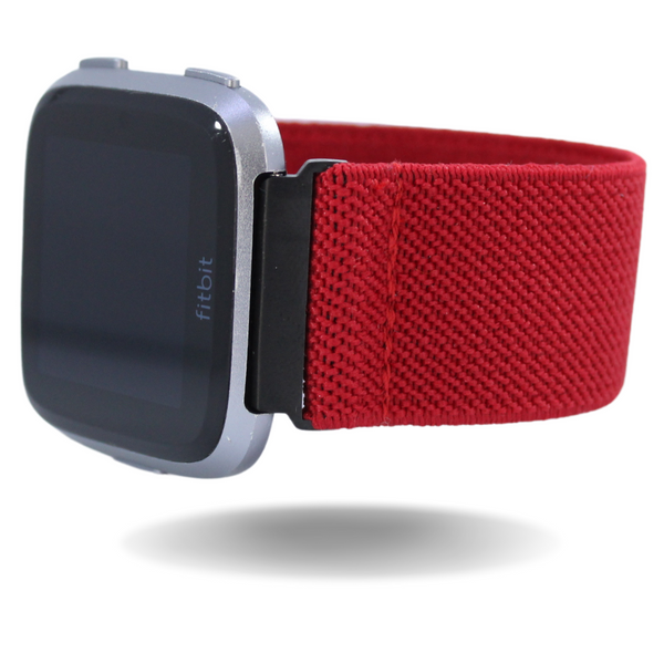 Solid Red Elastic Watch Band