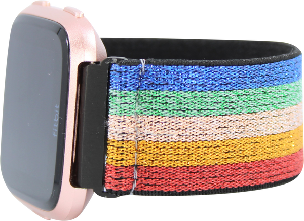 Rainbow Pride Glitter Elastic Watch Band