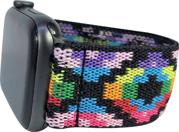 Purple Aztec Elastic Watch Band