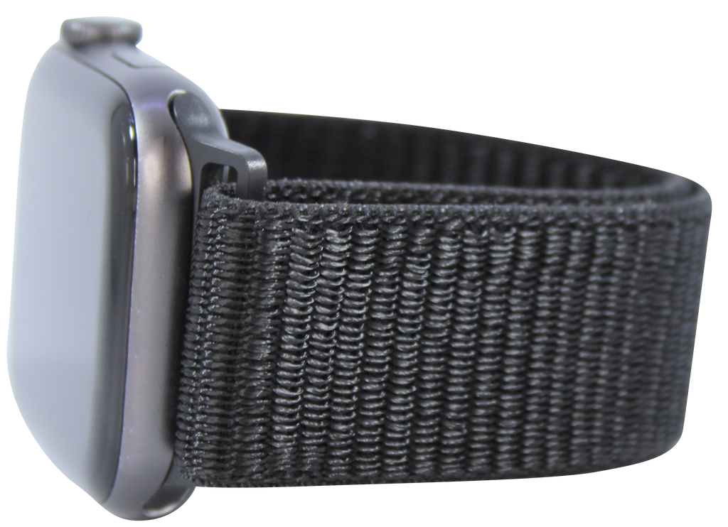 Black Nylon Loop Band for Apple Watch Palmetto Bands
