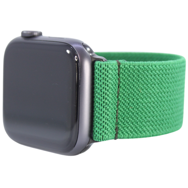 Solid Green Elastic Watch Band