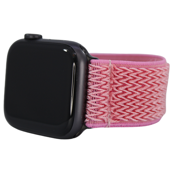 Retro Pink Chevron Elastic Watch Band