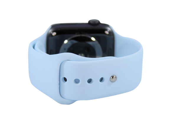 Sky Blue Silicone Apple Watch Band
