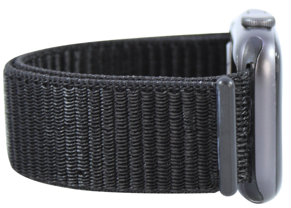 Black Nylon Loop Band for Apple Watch