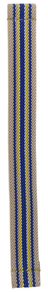 Thin Tan Blue Yellow Striped Elastic Watch Band