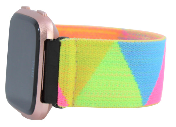 Neon Chevron Elastic Watch Band