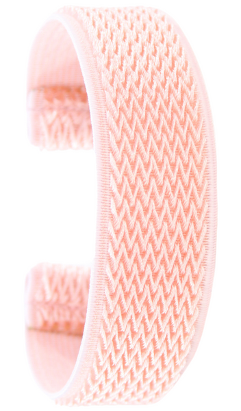 Retro Baby Pink Chevron Elastic Watch Band
