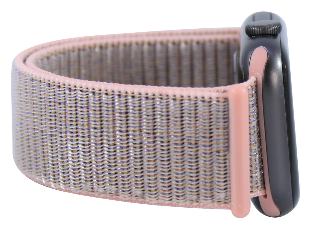 Pink Sand Nylon Loop Band for Apple Watch Palmetto Bands