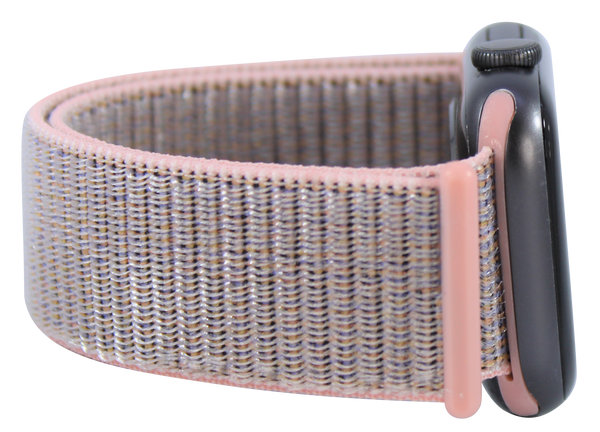 Pink Sand Nylon Loop Band for Apple Watch
