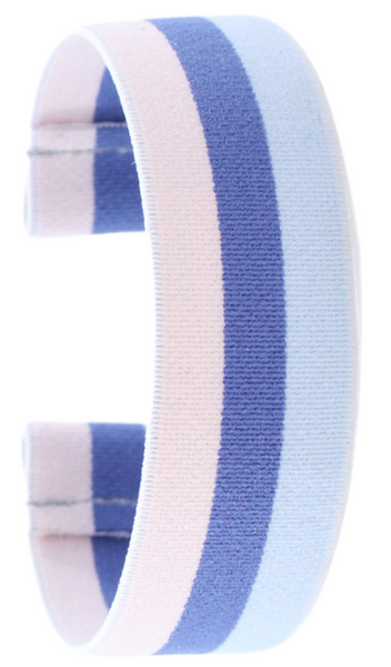 Pastel Pink Purple Stripes Elastic Watch Band
