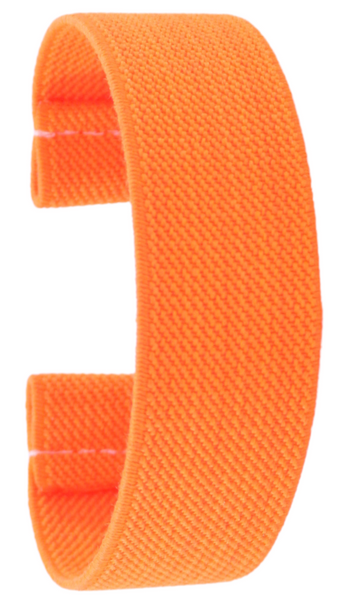 Solid Bright Orange Elastic Watch Band