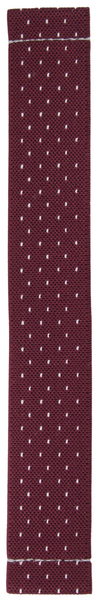 Burgundy White Dots Elastic Watch Band