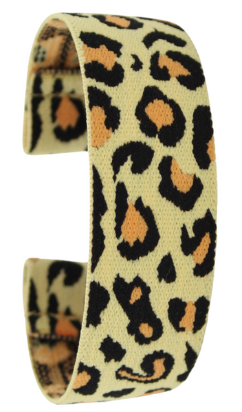 Yellow Orange Leopard Elastic Watch Band