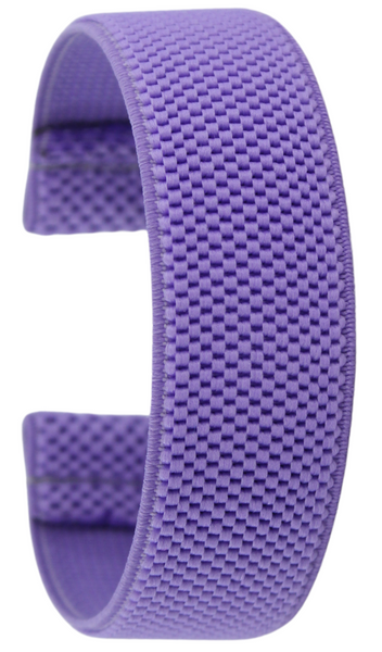 Textured Purple Elastic Watch Band