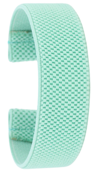 Pale Seafoam Teal Textured Elastic Watch Band