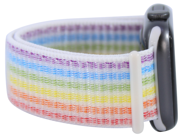 Light Rainbow Nylon Loop Band for Apple Watch