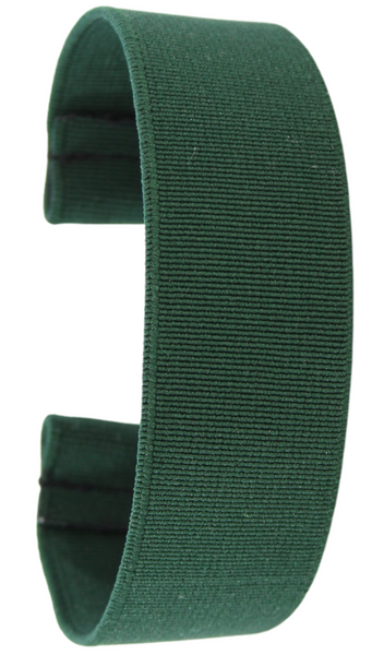 Solid Forest Green Elastic Watch Band