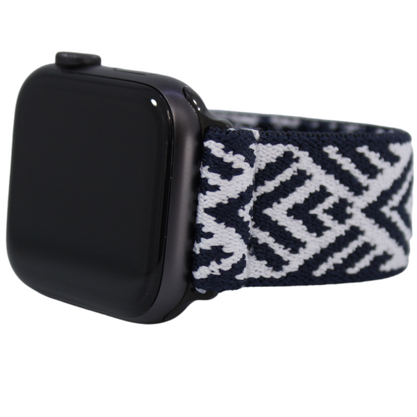 Navy Blue Tribal Elastic Watch Band
