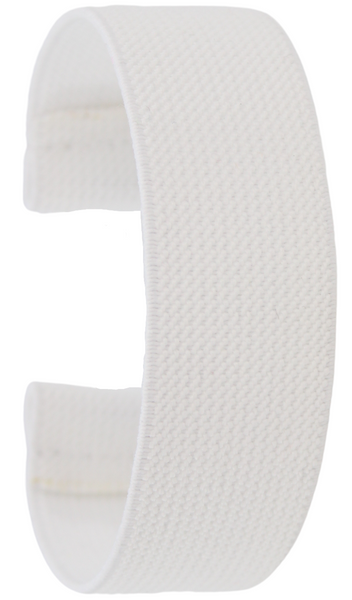 Solid White Elastic Watch Band