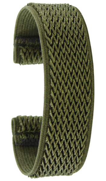 Retro Army Green Chevron Elastic Watch Band
