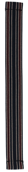 Thin Navy Maroon Cream Striped Elastic Watch Band