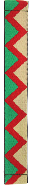 Green Red Tan Chevron Elastic Watch Band