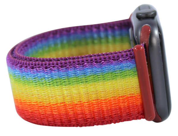 Rainbow Nylon Loop Band for Apple Watch