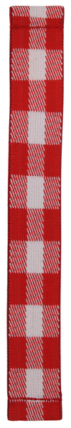 White Red Buffalo Plaid Elastic Watch Band