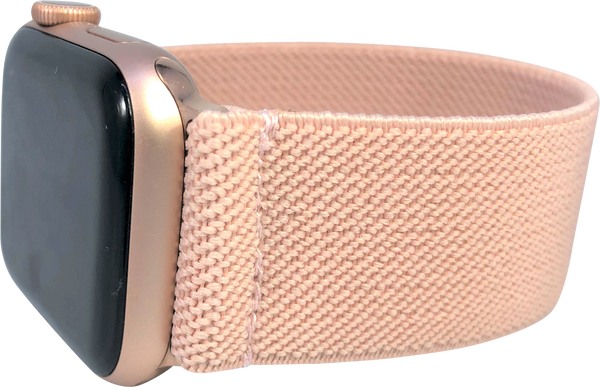 Solid Blush Elastic Watch Band