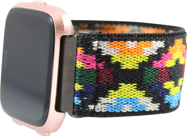 Forest Green Colorful Aztec Elastic Watch Band