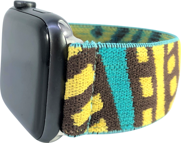 Yellow Surf Elastic Watch Band