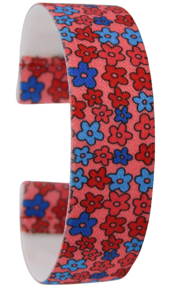 Red Floral Elastic Watch Band