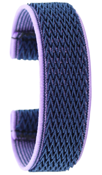 Retro Blue Purple Chevron Elastic Watch Band