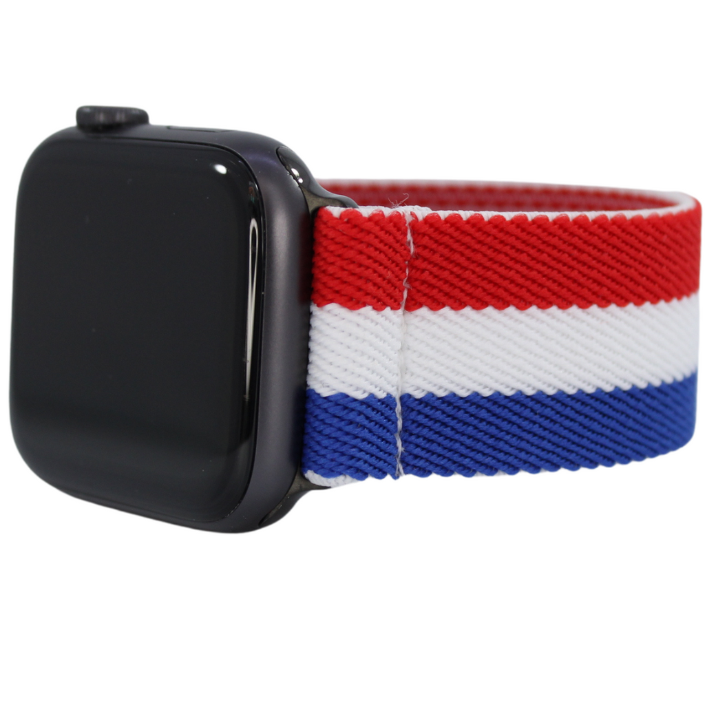Red white blue watch band sale