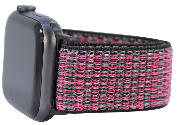 Pink Checkers Nylon Loop Band for Apple Watch