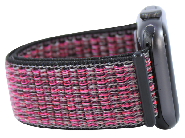 Pink Checkers Nylon Loop Band for Apple Watch
