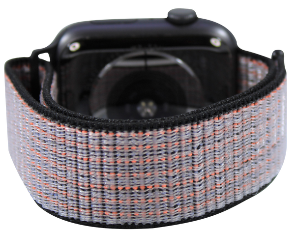 Orange Checkers Nylon Loop Band for Apple Watch