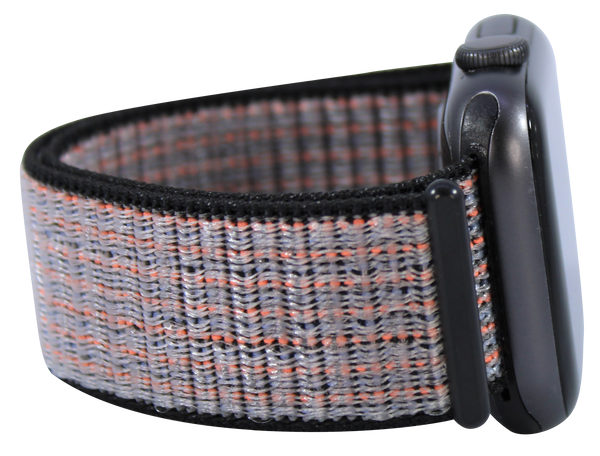 Orange Checkers Nylon Loop Band for Apple Watch