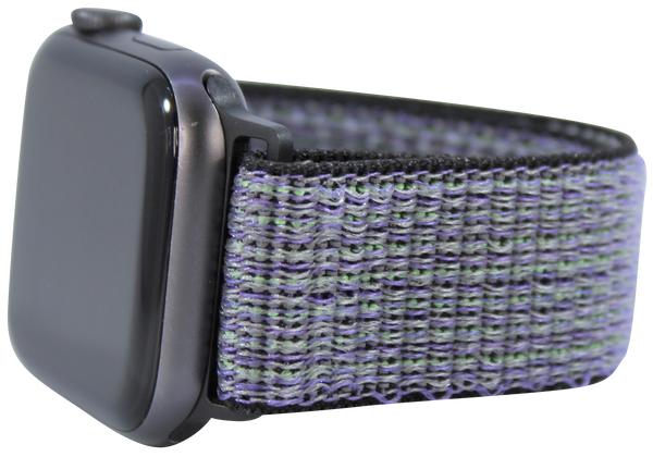 Purple Checkers Nylon Loop Band for Apple Watch