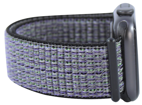 Purple Checkers Nylon Loop Band for Apple Watch