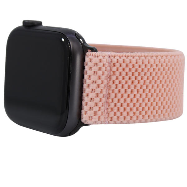 Textured Blush Elastic Watch Band